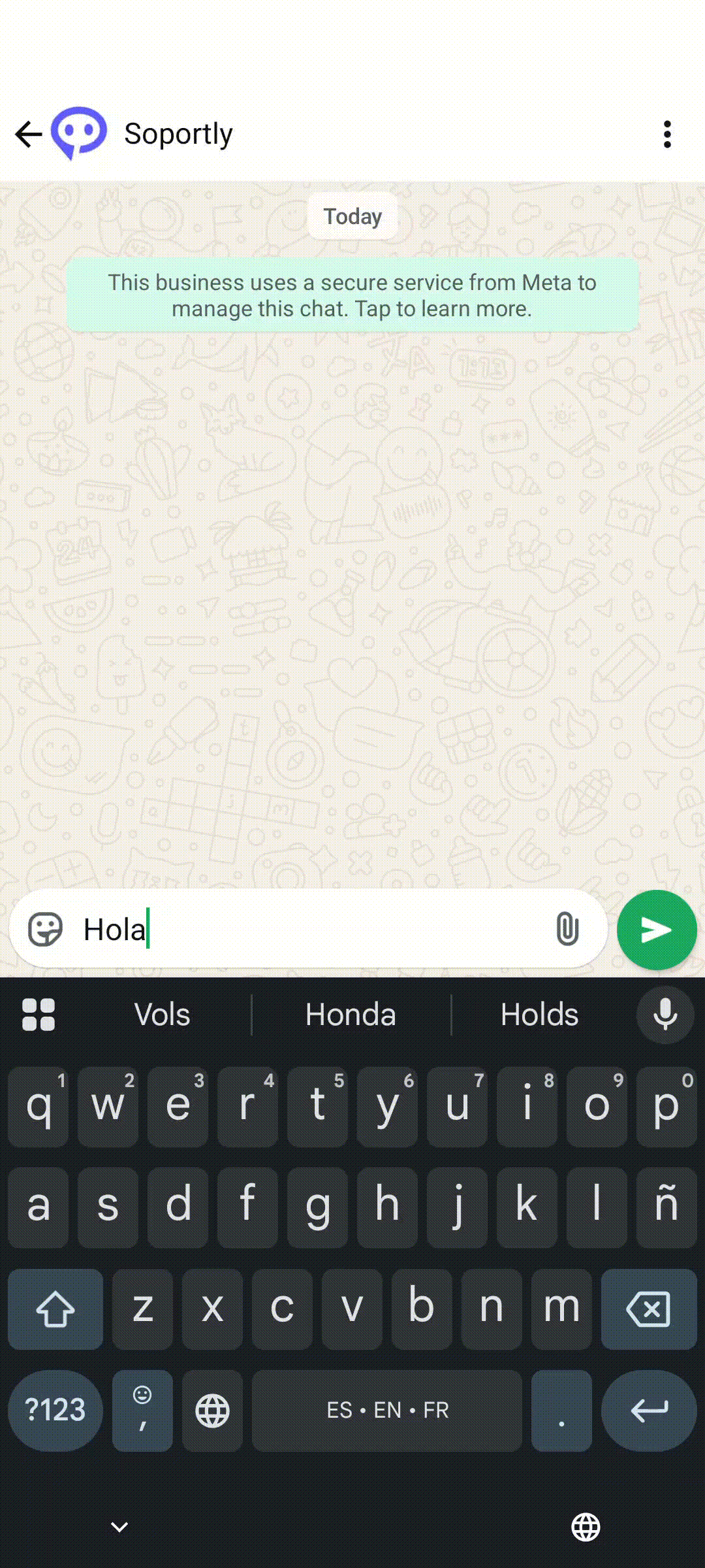 Demo de chat de Soportly